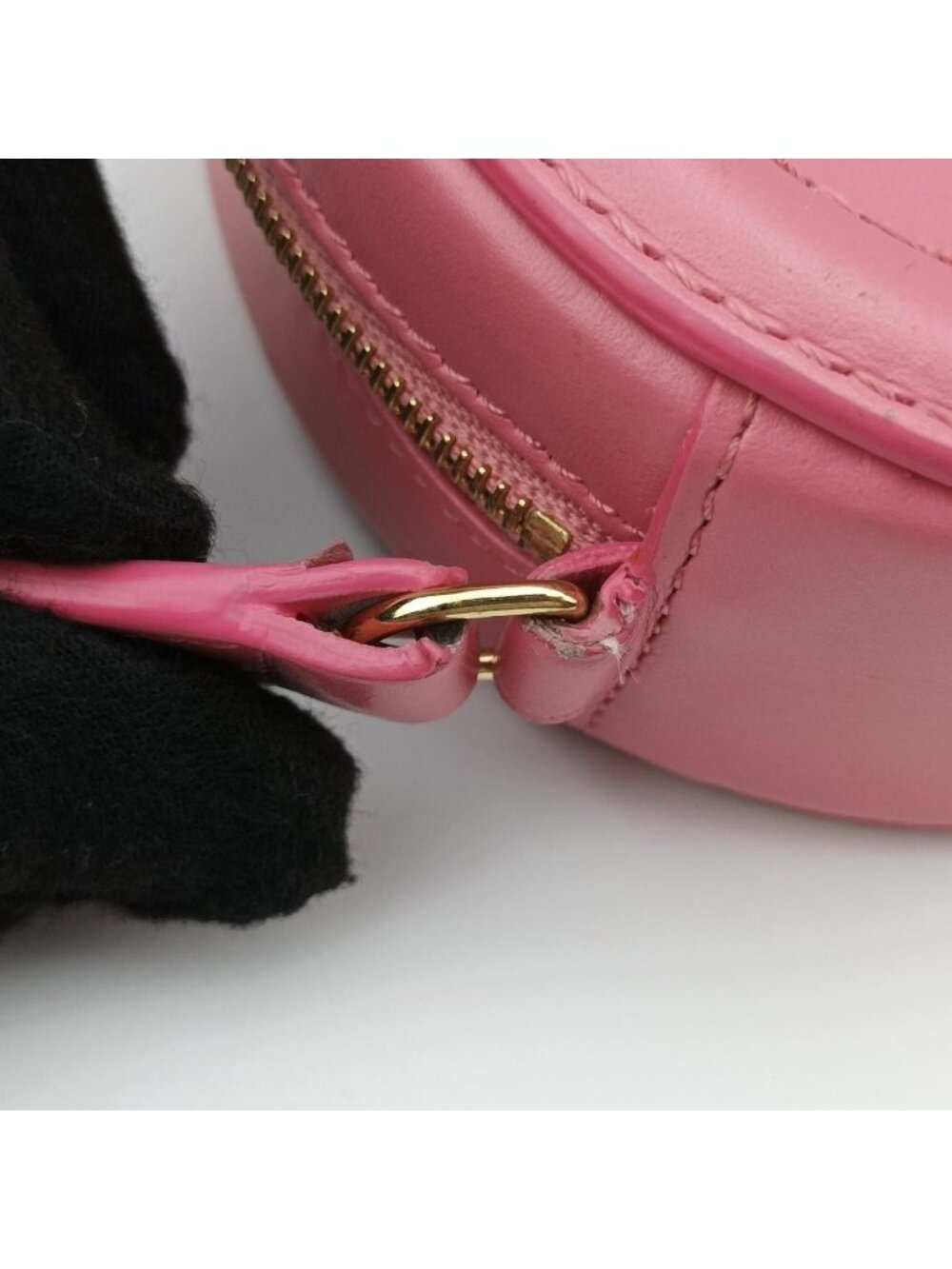 ★SOLD★ Celine Oval Pass Cuir Triomphe Pink Leather Messenger Bag - Picture 13 of 15